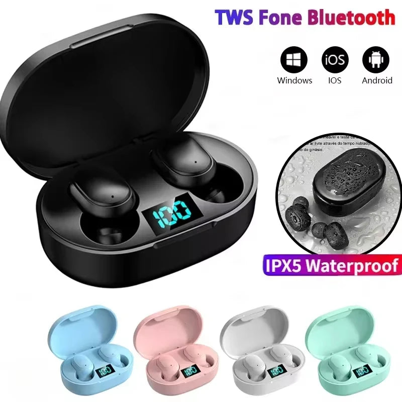 E6S TWS Wireless Bluetooth Earbuds – Noise Cancelling with Mic