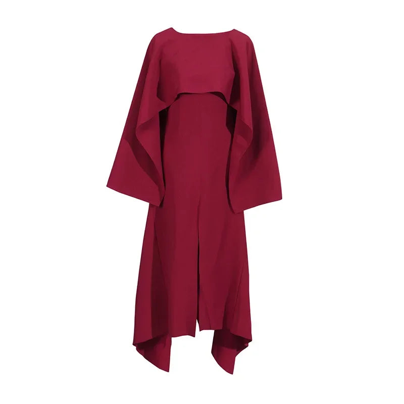 Elegant Long Dress with Shawl round Neck Slim Fit Sexy Sash Ankle Length Cotton Summer New Style from Mainland China Women's Dre