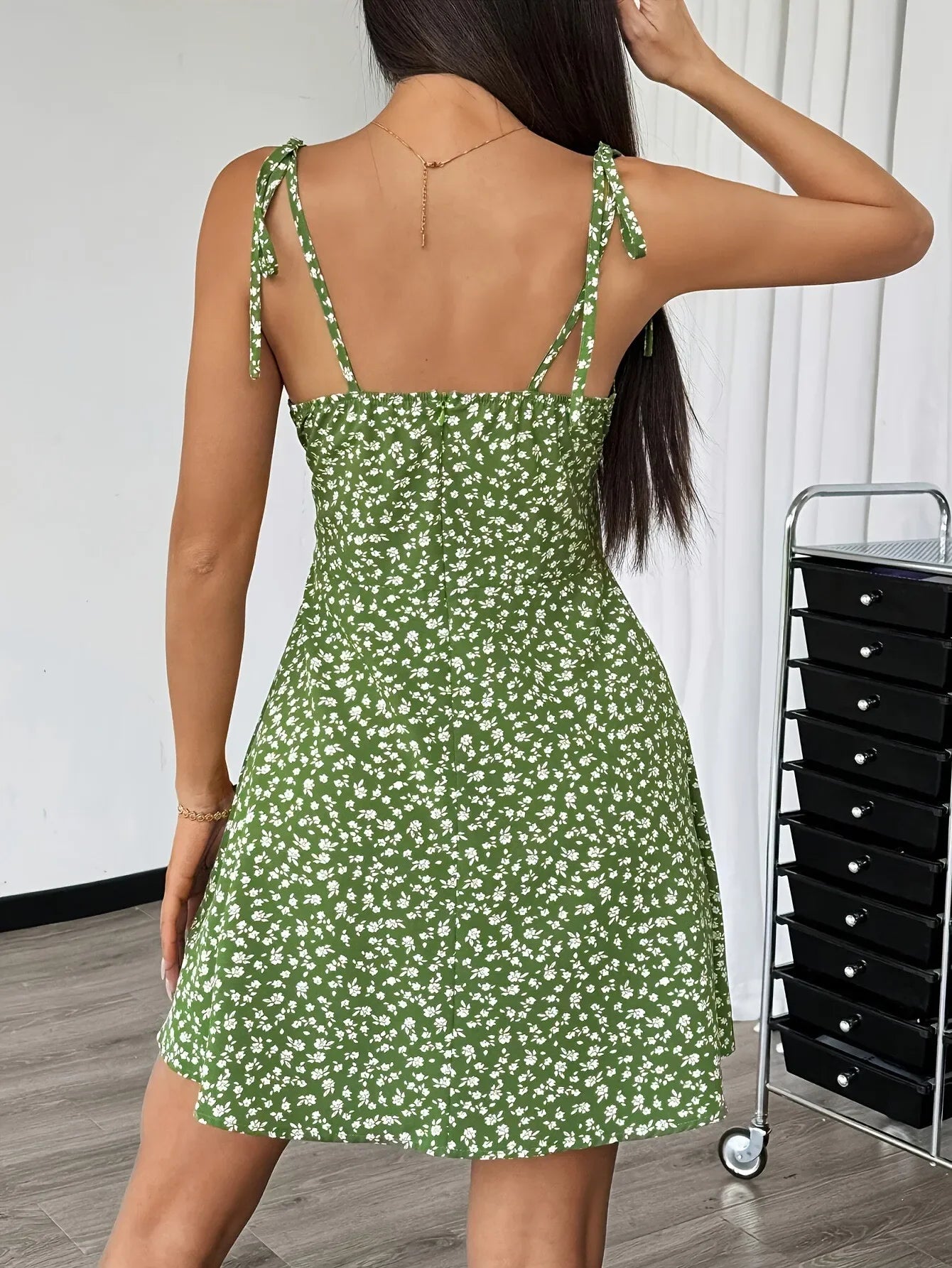Women's Floral Spaghetti Strap Sundress Beach Short Dress Summer 2020 New Fashion Women's Clothing Won Clothes