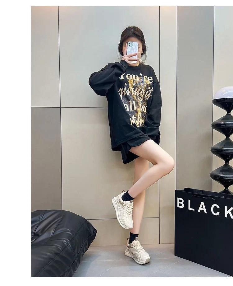 Height Increase Women Vulcanized Shoes Autumn New Lightweight Lace Up Platform Sneakers Comfort Breathable Non Slip Casual Shoes