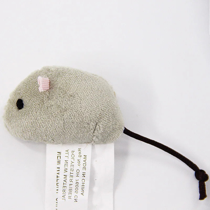 3pcs Plush Mouse Cat Toy Set