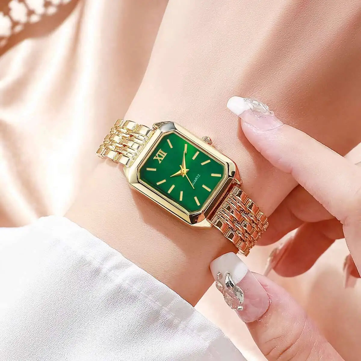 Rectangle Quartz Women Watch
