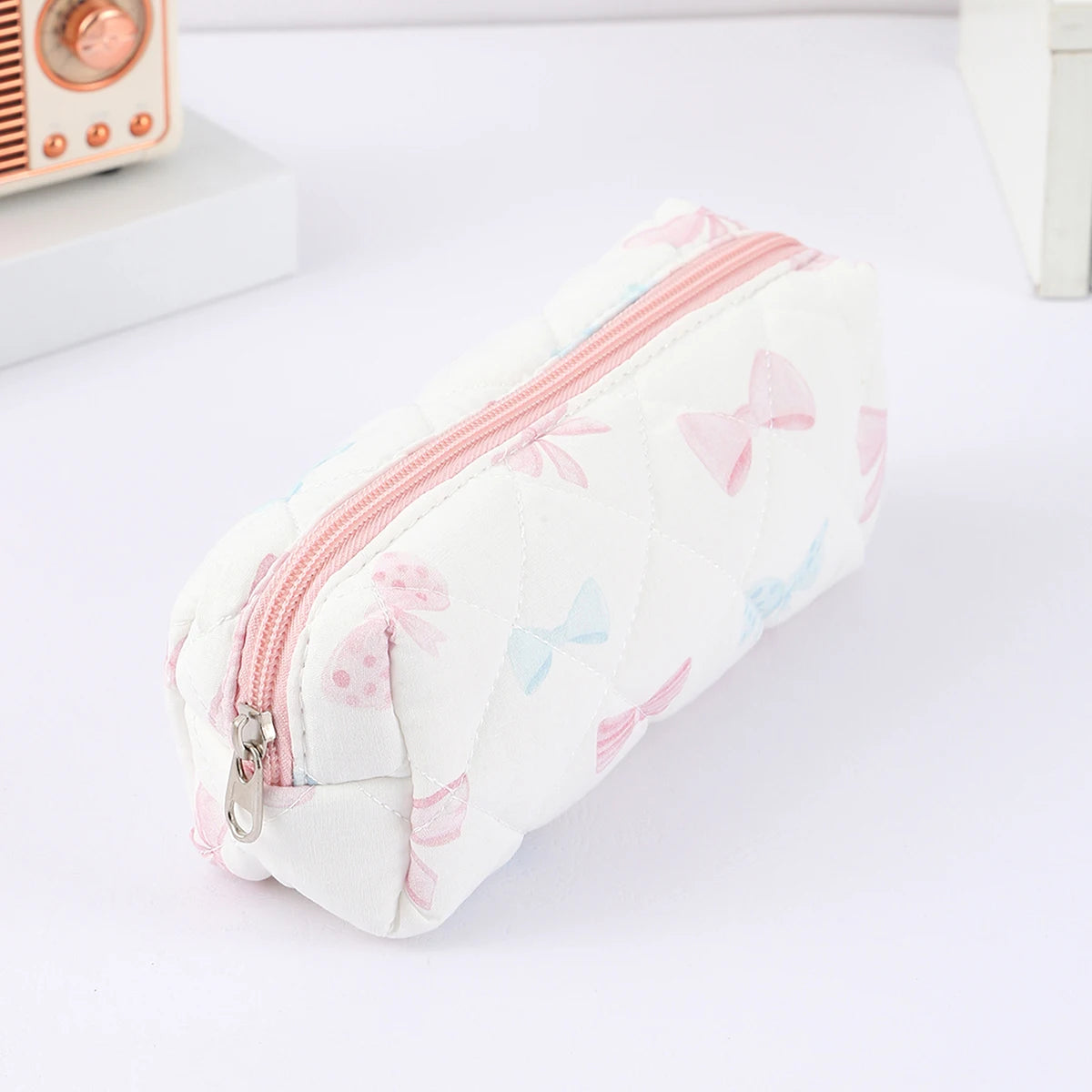 Floral Bowknot Pencil Case