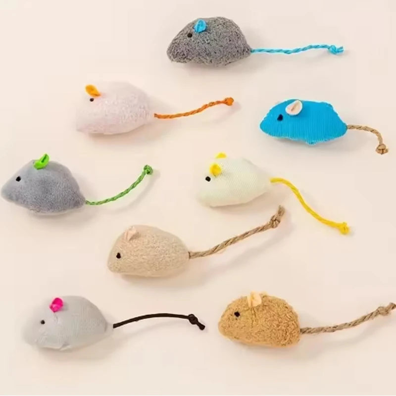 Interactive Plush Rat Toy Set