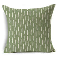Green Pattern Decorative Cushion Cover Floral Pillow Cover for Car Sofa Decorative Pillow Cover Home Pillow