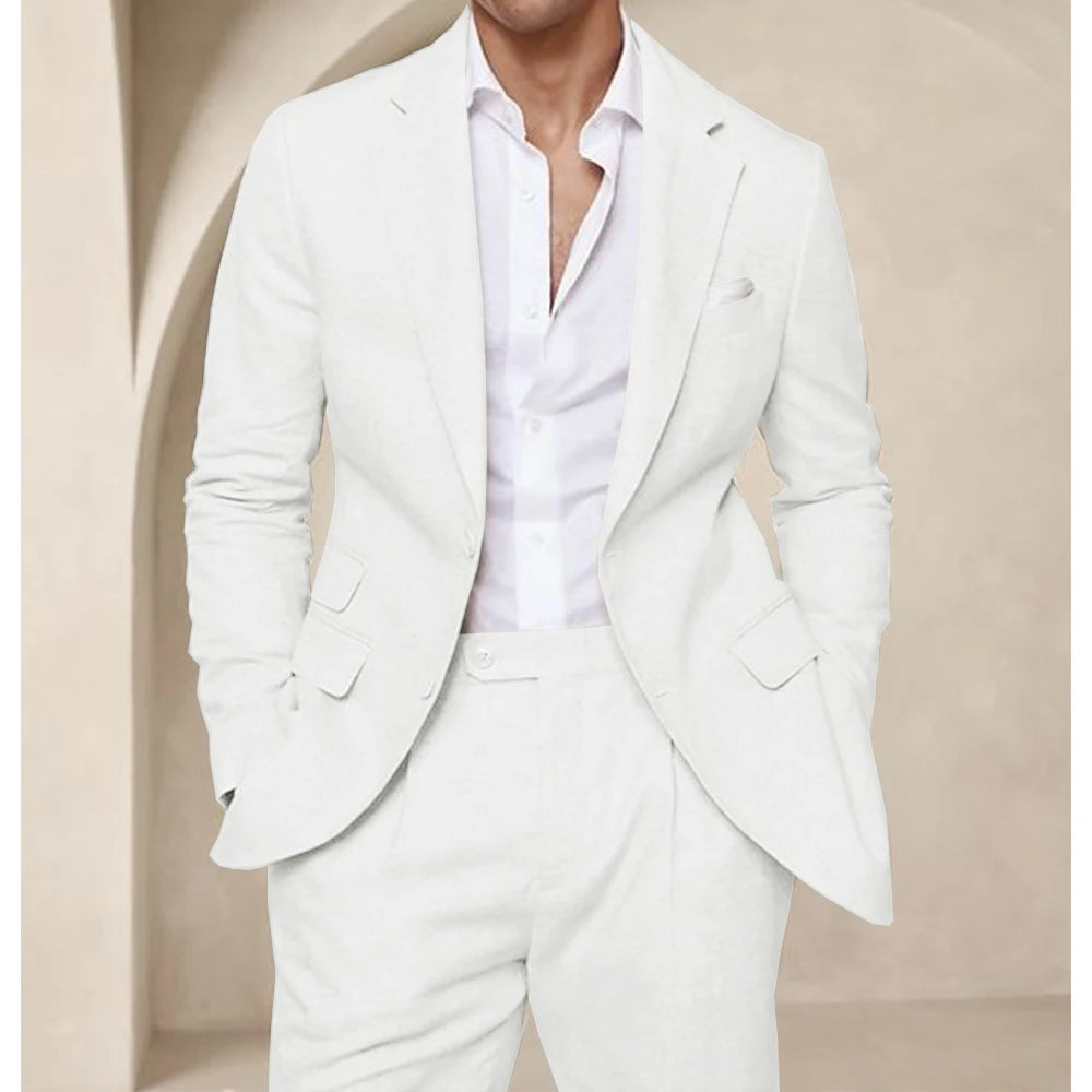 Men’s Summer Linen Suit