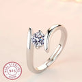 925 Sterling Silver Zircon Ring