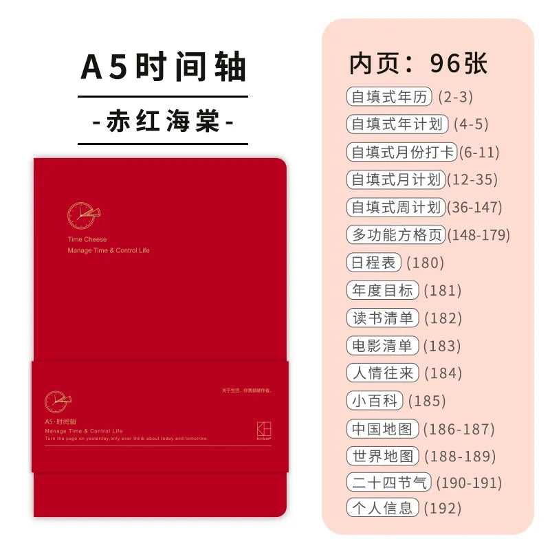 Kinbor Undated Weekly Planner – Daily & Monthly