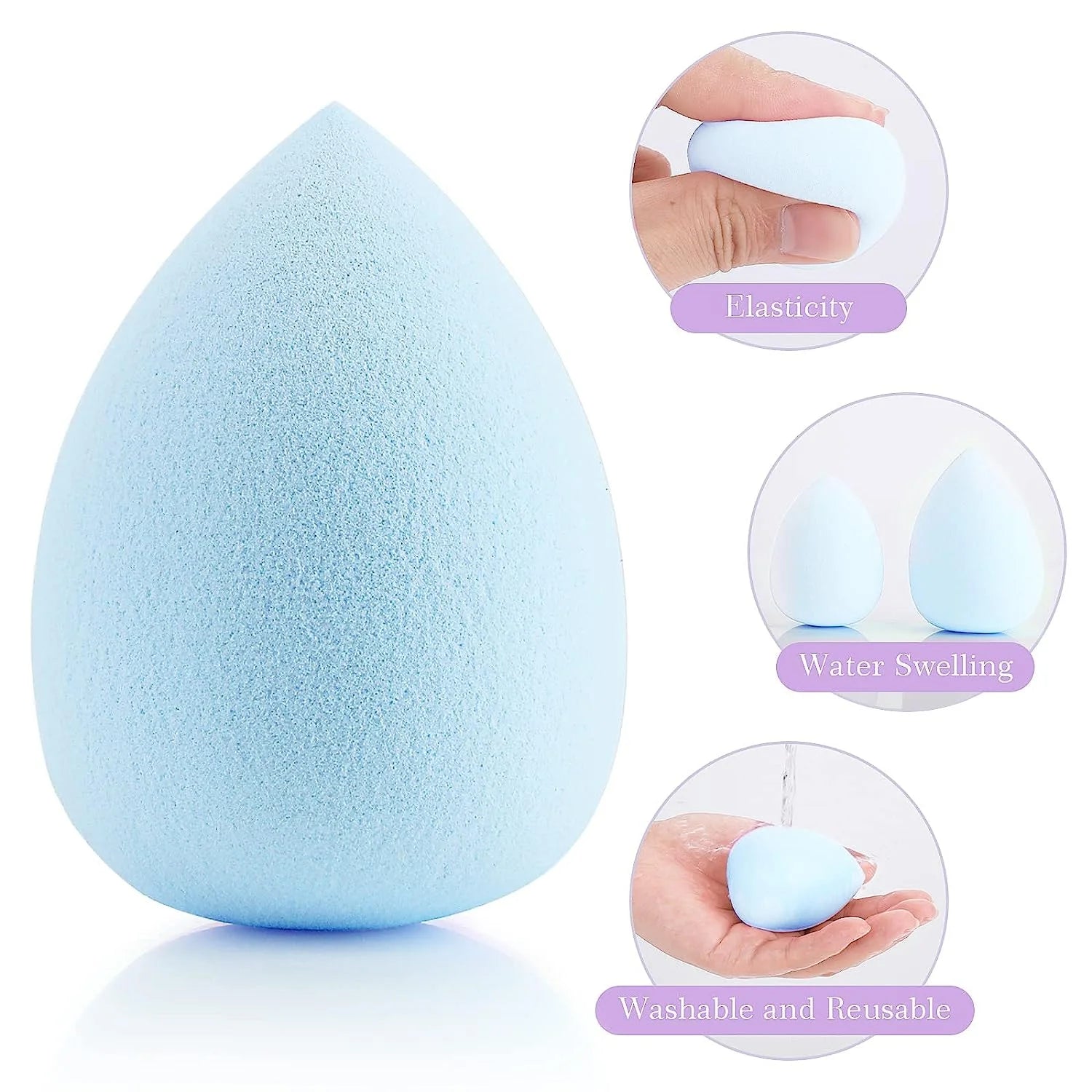 3/4/10  PCS  Makeup Sponge Blenders Blending Sponge Foundation Applicator Cosmetic Sponges makeup tools free shipping  wholesale