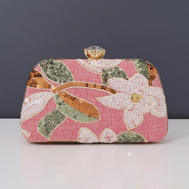 New Arrival Beaded Embroidery Evening Bag Chinese Style Clutch Bag Higt Quality Evening Crossbody Bag