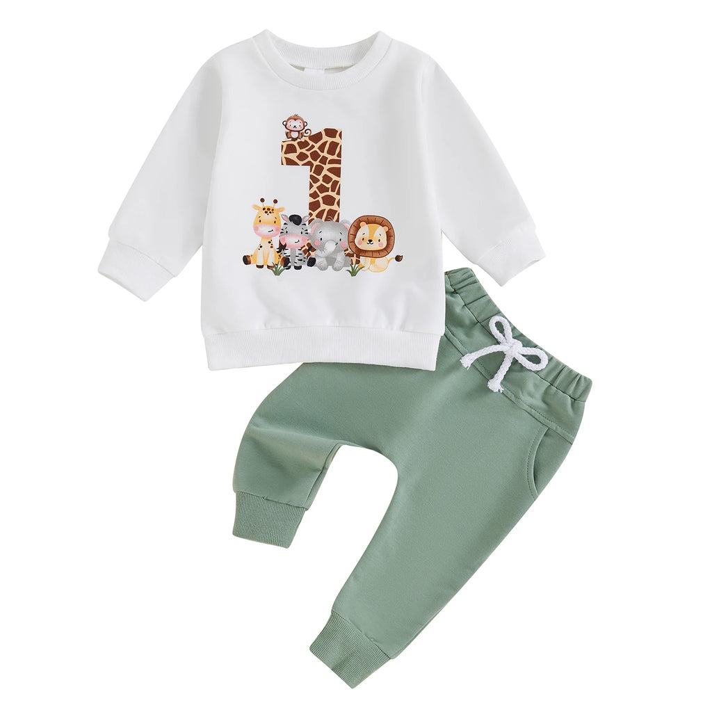 Product Name: BeQeuewll Toddler Animal Print 2-Piece Set