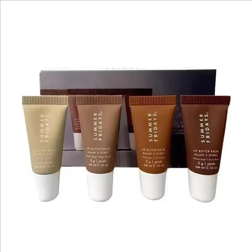 Summer Friday's Jet Lag Mask The Holiday Trio Set Lip Butter Balm Hot Cocoa Toasted Marshmallow Moisturizer Lip Gloss Skincare