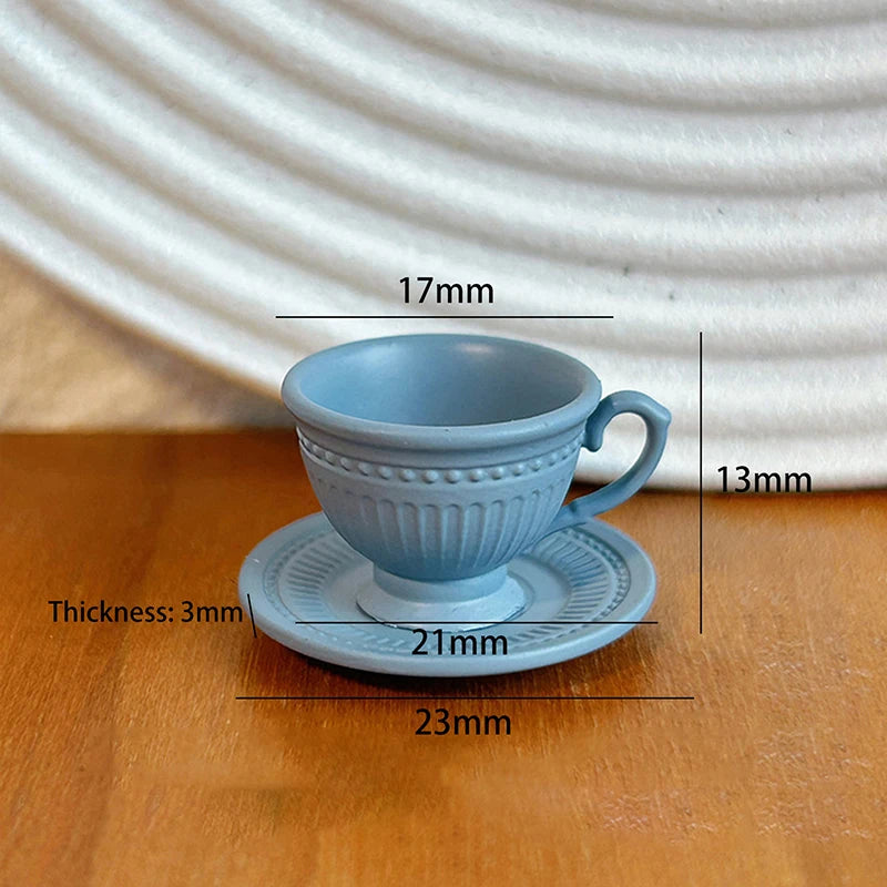Miniature French Coffee Cup & Saucer Set