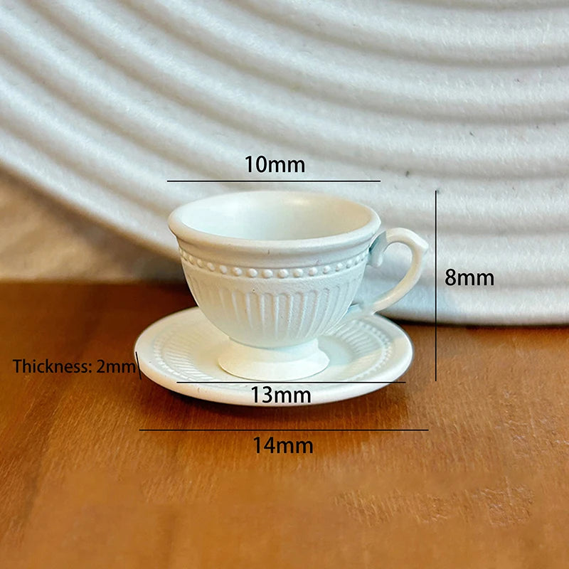 Miniature French Coffee Cup & Saucer Set