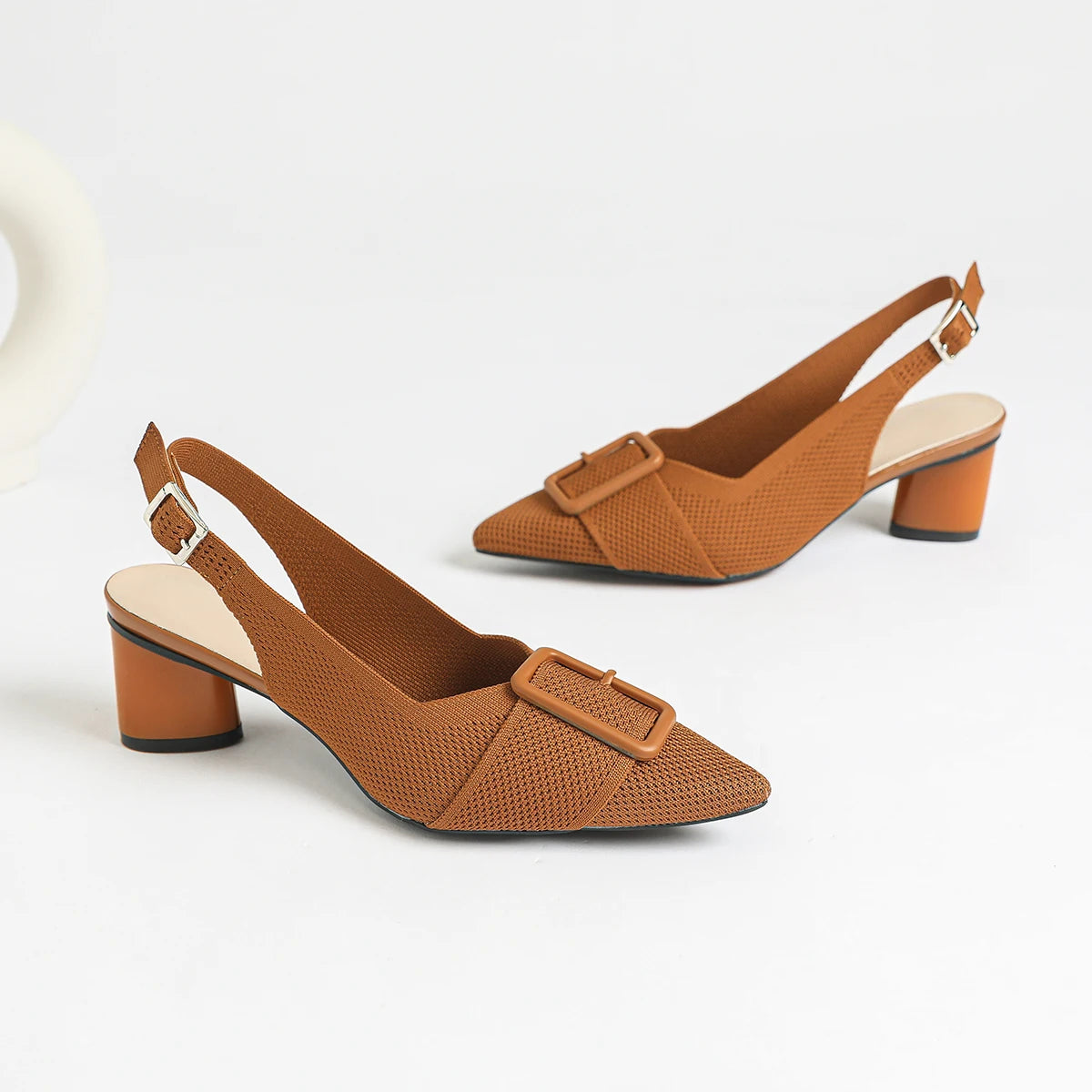 Women’s Knitted Pointed Heel Sandals