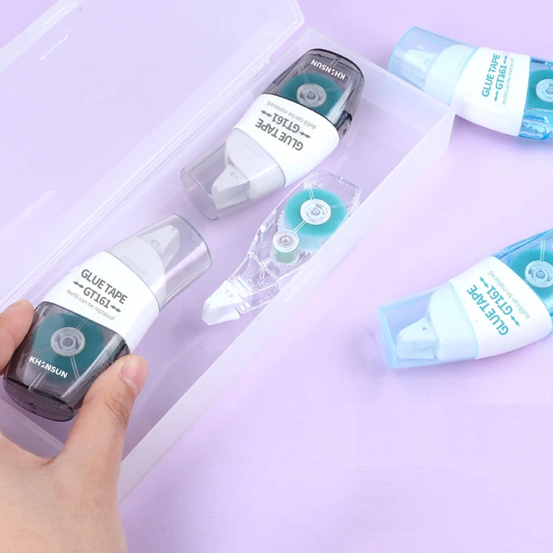 Double Sided Adhesive Tape Roller Glue Tape 6mm*8m with Refill Glue for DIY Journal Stationery