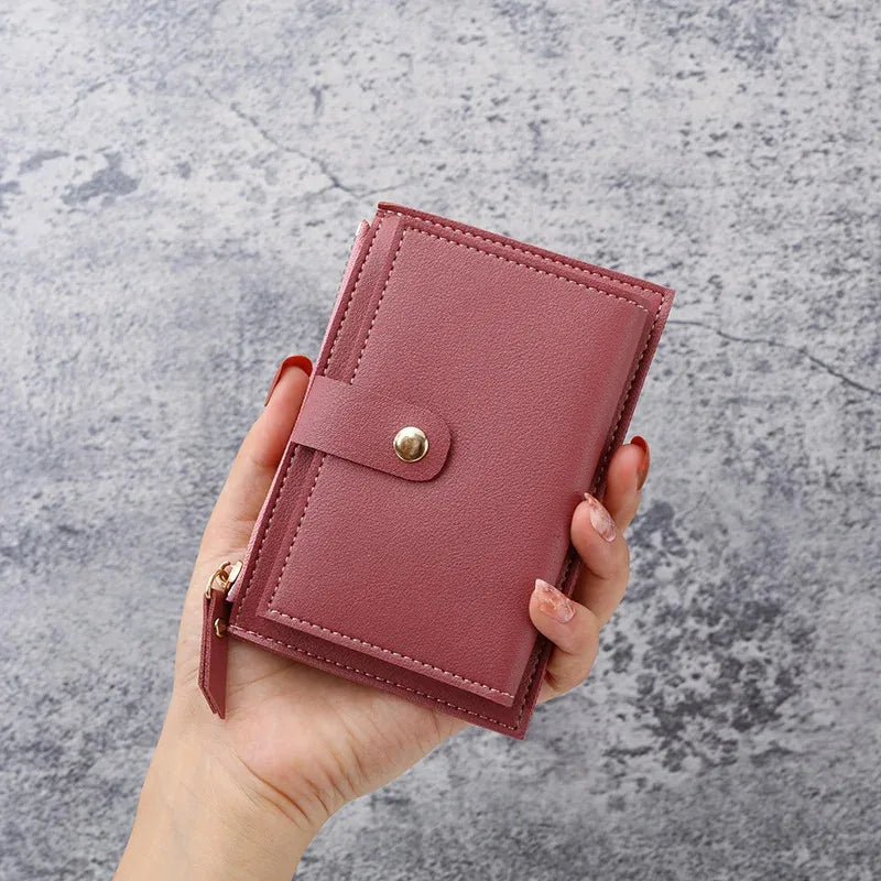 New Ultra-Thin Small Wallet for Female Students – Mini Clutch for Coins & Cards