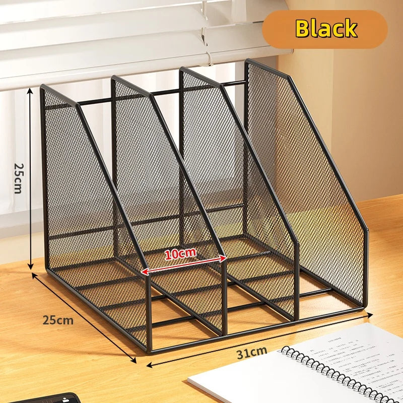 Metal Desk File Rack – Standing Organizer