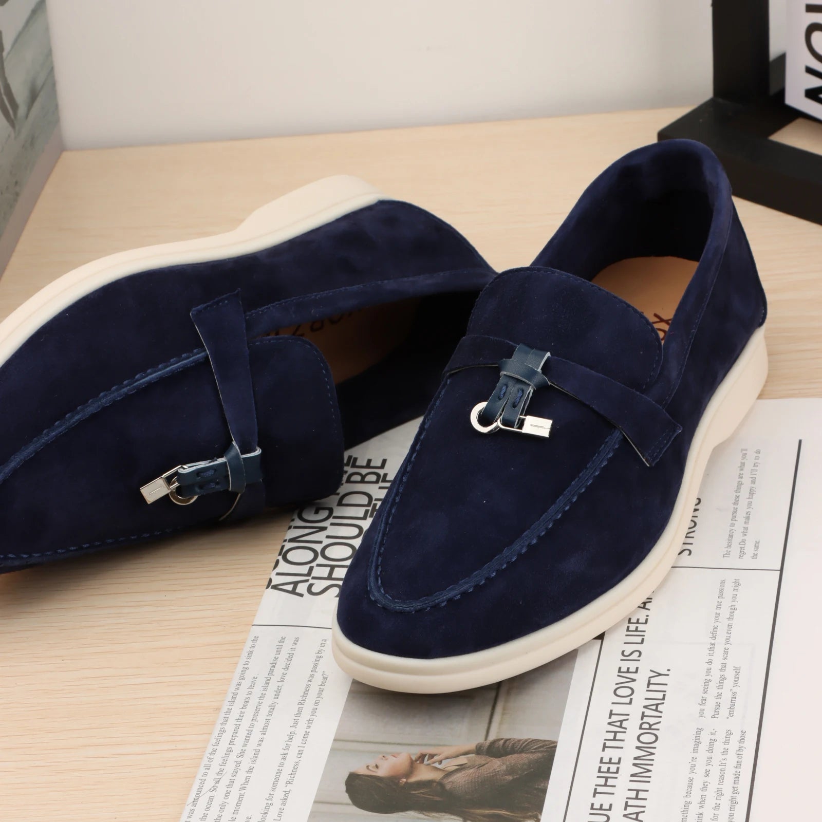 XOBZJH Leather Loafers