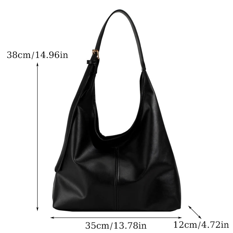 New Retro Women’s Tote Bag – Simple Large Shoulder Handbag