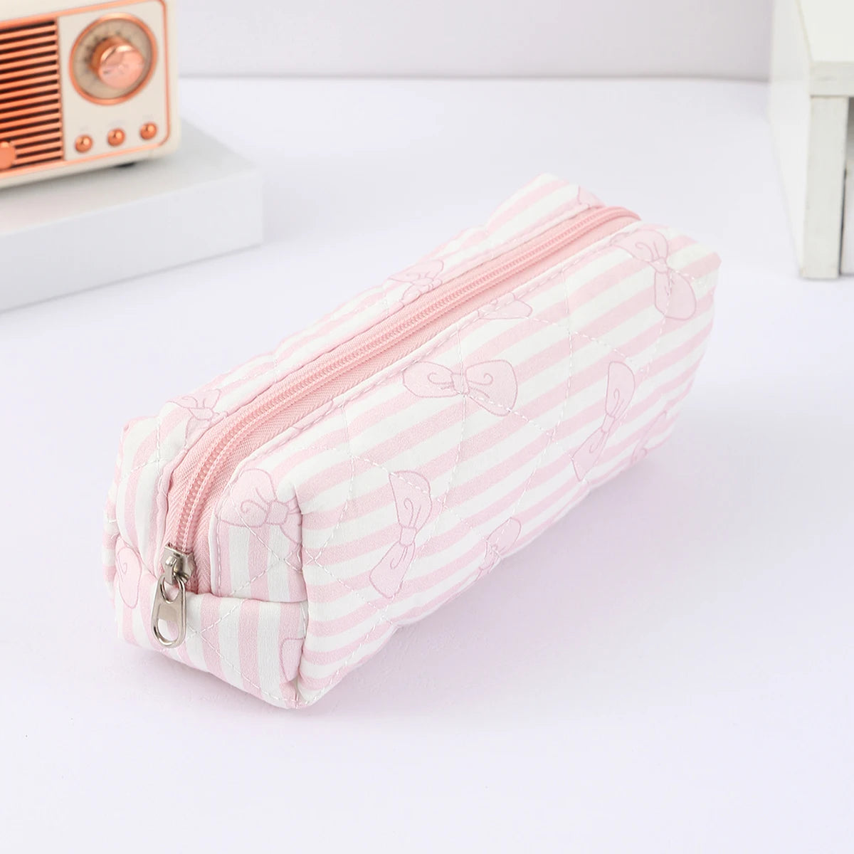 Floral Bowknot Pencil Case