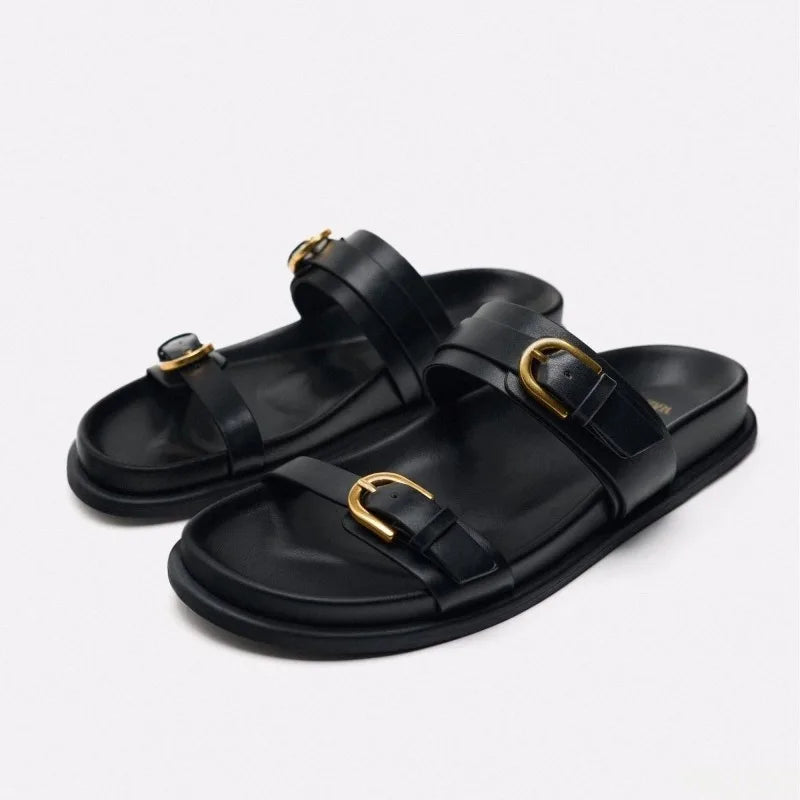 Women’s Classic Buckle Slippers