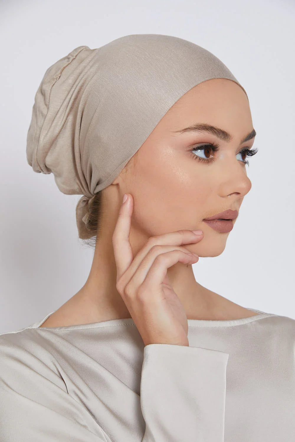Adjustable Inner Caps Solid Color Elastic Cap Modal Hijab Muslim Bonnet Underscarf Women Fashion Accessories