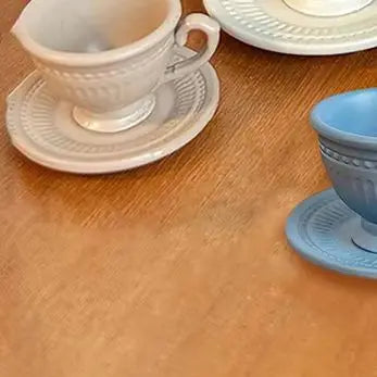 Miniature French Coffee Cup & Saucer Set