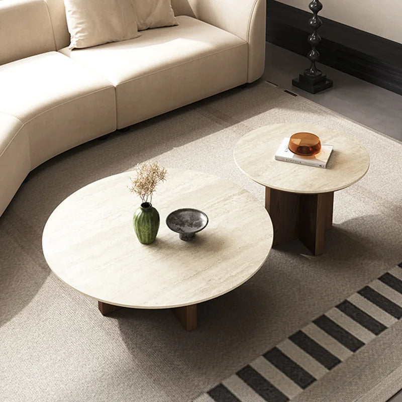 Office Indoor Coffee Tables Round Beige Balcon Apartment White Coffee Tables Center Nordic Wood Tavolino Da Salotto Furniture
