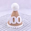 Burlap Baby Birthday Party Hat – Linen Felt, 1st–3rd Year