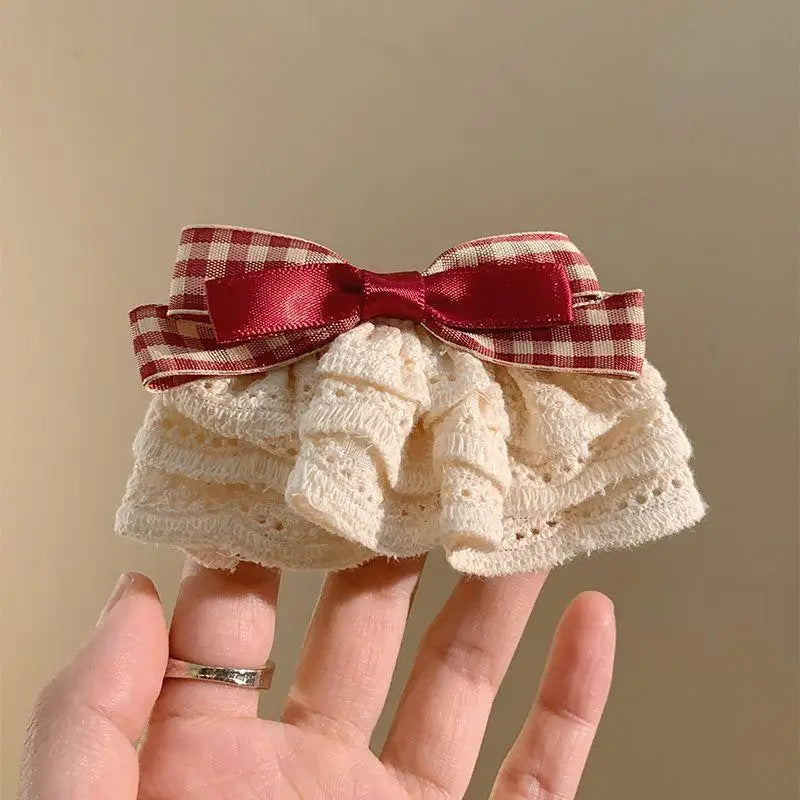 Embroidery Hair Bows Lace Big Bows Hairclip Women Elegant Spring Clip Spring Summer Hair Accessories Women Barrettes
