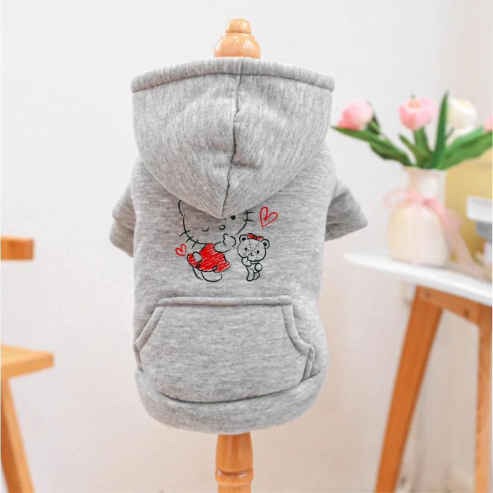 Cartoon Sports Pet Hoodie – Cute Hoodie for Cats & Dogs