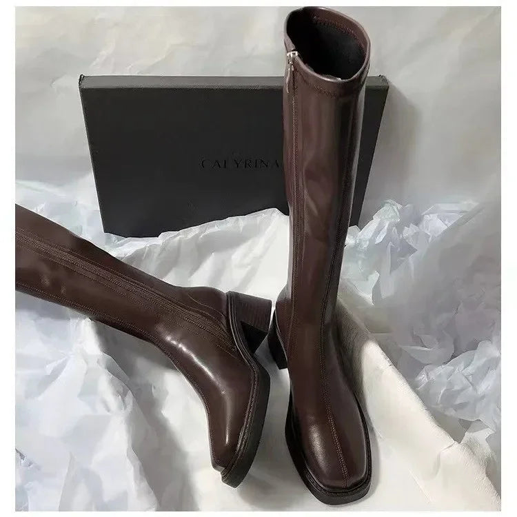 Vintage Knee High Heel Boots