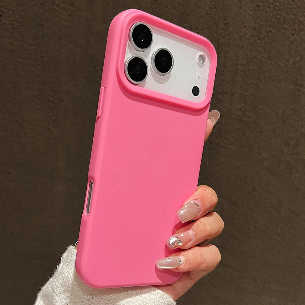 iPhone Case 17 Series – Candy Color Silicone