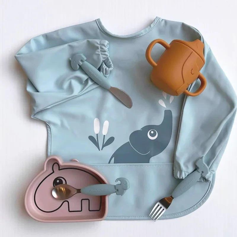 Ayaco.Fan PU Baby Bib – Cartoon Design