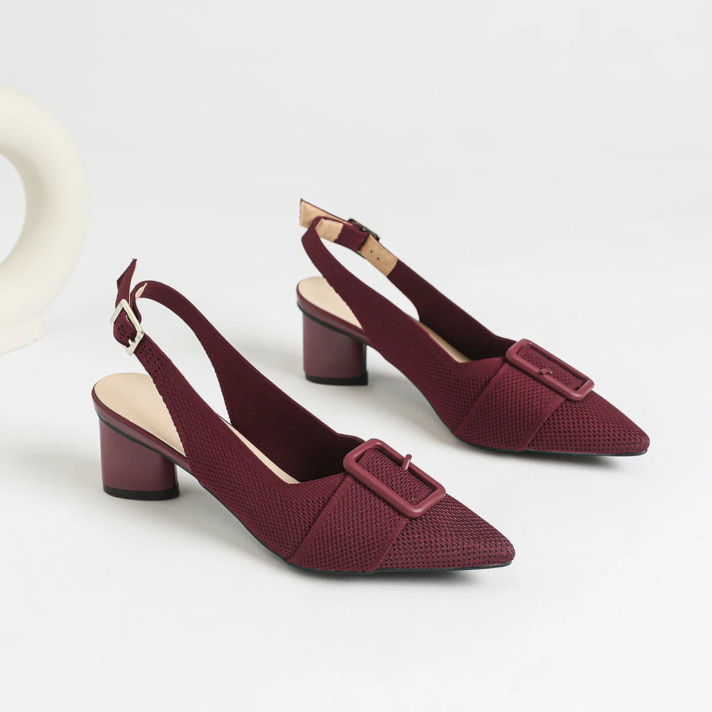 Women’s Knitted Pointed Heel Sandals