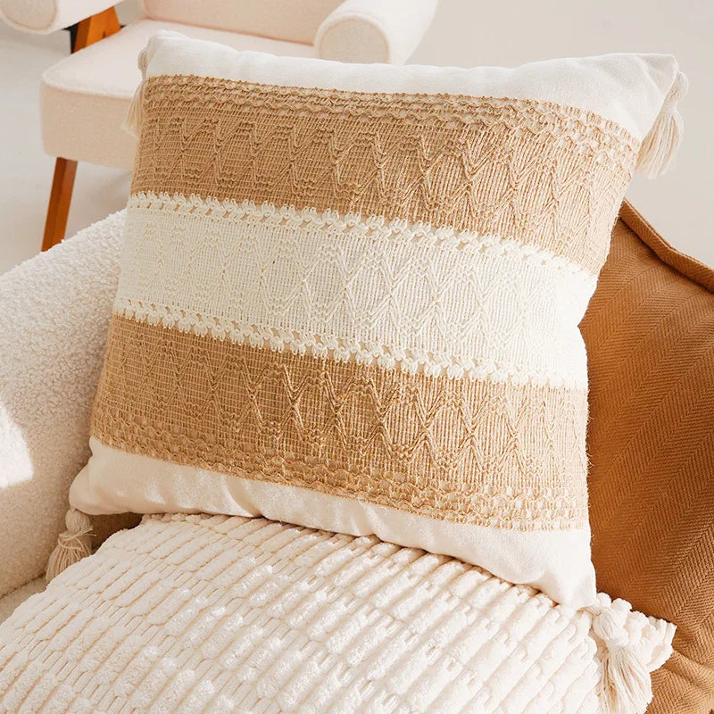French Antique Nordic Brown Luxury Pillow Covers For Sofa Bed Cushion Elegant Home Decor High-End Soft Vintage Style