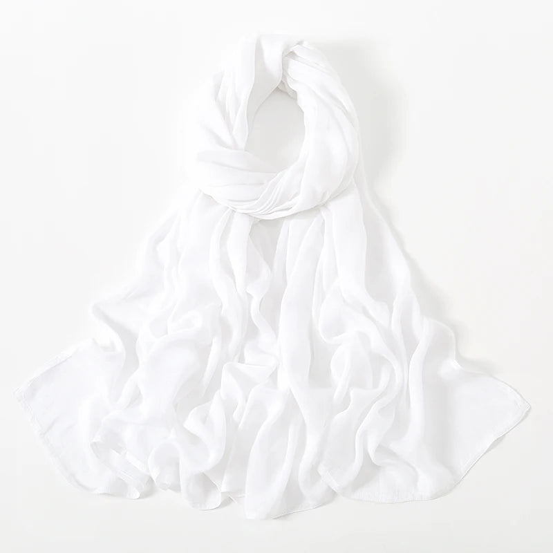 Cotton Rayon Modal Hijabs Scarf Solid Headscarf Wraps Big Size Plain Shawls Muslim Women Hijab Islamic Turban Headband 190*85cm