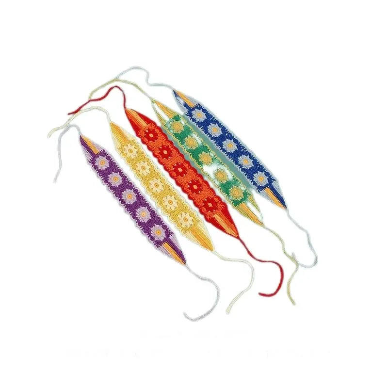 Small Strawberry Headband Crochet Sweet Cute Hair Band Women Scarf Headbands Bandanas Wide Elastic Hairbands Fashion Accessories