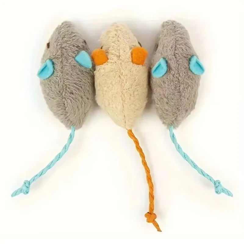 Interactive Plush Rat Toy Set