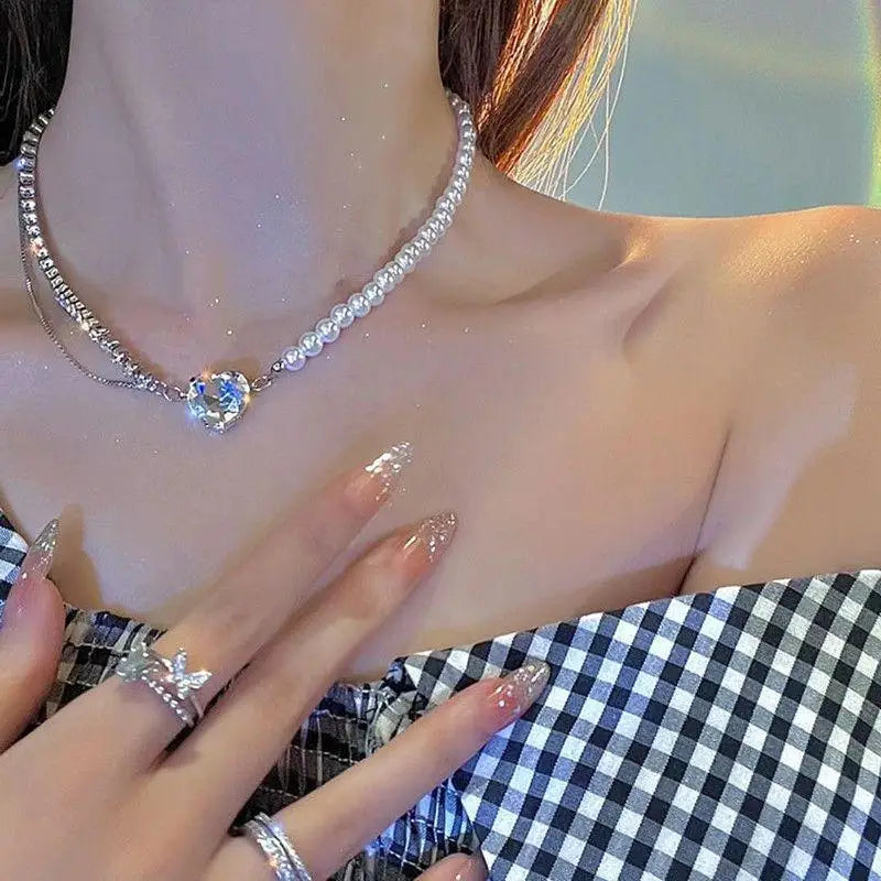 Pearl Beads Choker Necklace
