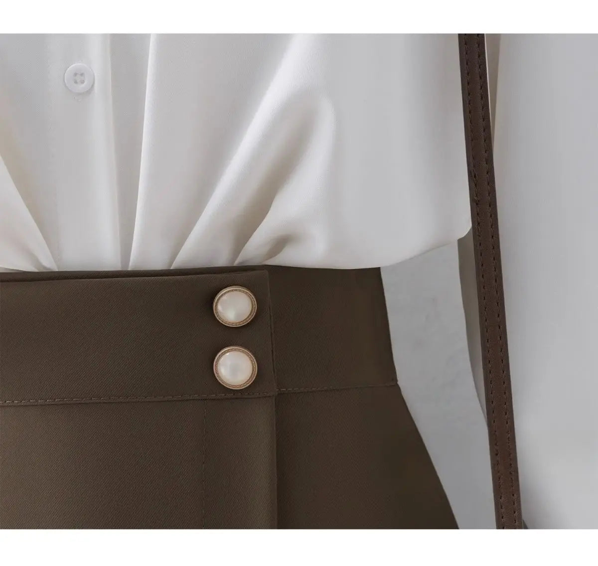 Maillard Suit Skirt Irregular Skirt Women's High Waist Mid-length Skirt Small Commuter A-line Skirt