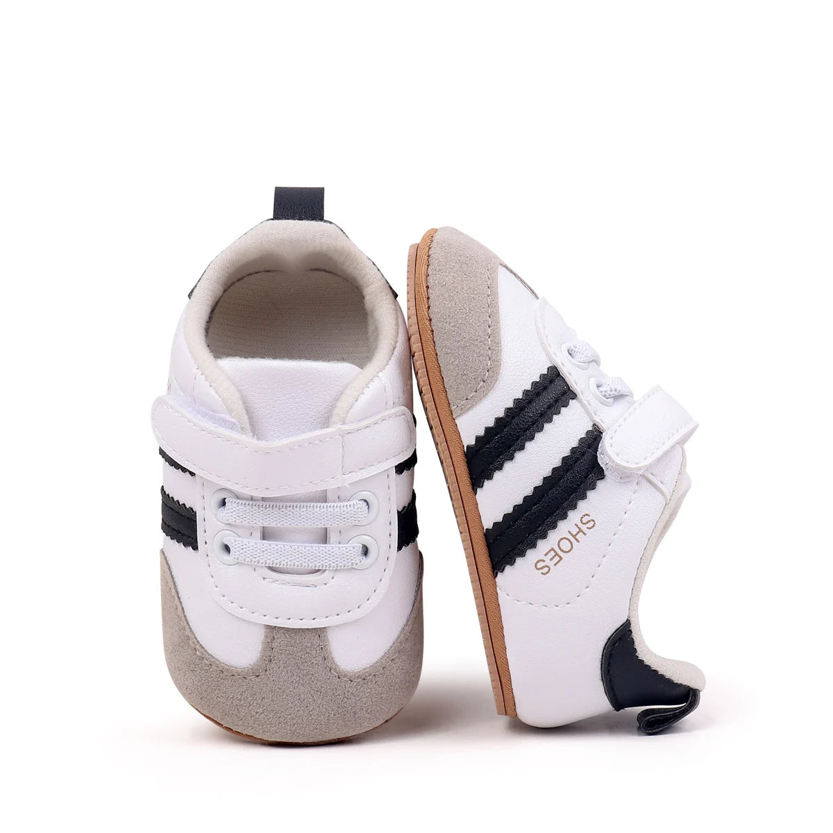 2025 Baby First Walking Shoes – Unisex PU Leather Toddler Sneakers 0-18M