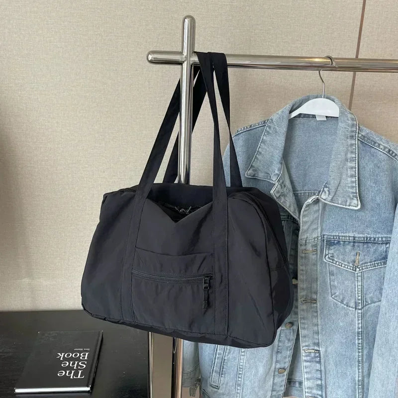 Casual Large Capaci Nylon Cloth Bag Women 2025 New Fashion Commuter Shoulder Bag Short-Distance Travel Bag Fitness Handb Women