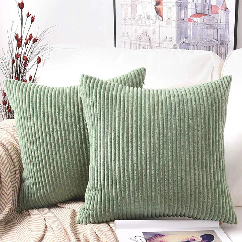 Corduroy Striped Cushion Cover 30x50/40/45/50/55/60cm Soft Comfortable Throw Pillow Case For Living Room Sofa Home Decoration