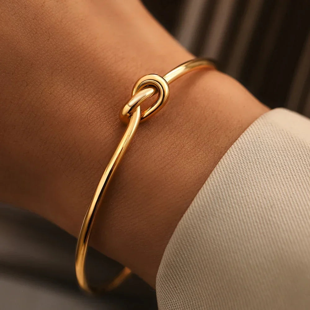 Vintage Stainless Steel Twist Bracelet