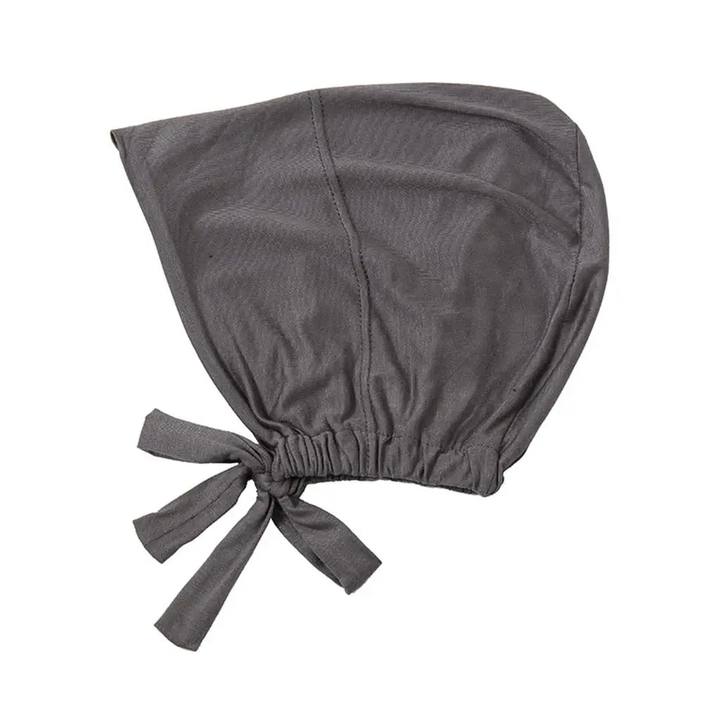 Womens Muslim Stretch Turban Cap Soft Modal Muslim Hat Headscarf Inner Turban Underscarf Modal Hat Bonnet Chiffon Islamic H E4H1