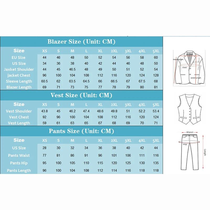 Men’s Brown 3-Piece Suit