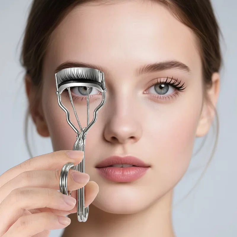 Sunflower Stainless Steel Eyelash Curler – Pearl White Natural Lift