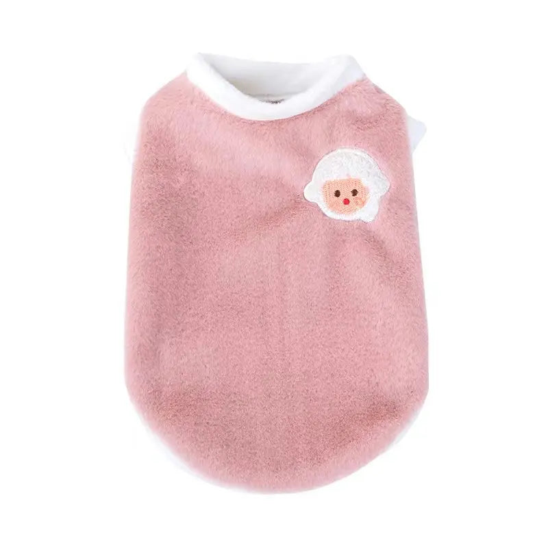 Autumn/Winter Pet Vest – Lamb Embroidery